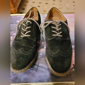 (3135) Marc Anthony, Mens Oxford shoes, Black suede, Sz 9M